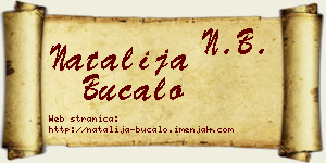 Natalija Bucalo vizit kartica